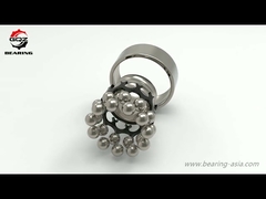 محامل كرة متوازنة ذاتيا صف مزدوج التخليص من الزيت مع قفص الصلب