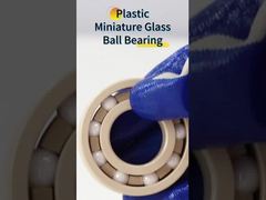 6205 محمل بلاستيكي PEEK مع حلقات ZrO2 وكرات محمل كروي أخدود عميق 25x52x15 مم