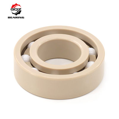 شراء 6205 Plastic Bearing PEEK Races Retaine with ZrO2 Balls Deep Groove Ball Bearings 25x52x15 mm تصنيع عبر الإنترنت