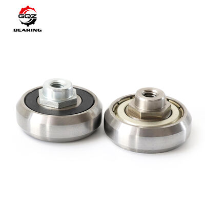 شراء C35 العجلة الزجاجية C35-2RS ZZ للسكك الحديدية المدمجة T و U Rail Size 35mm Concentric Stud Double Shields تصنيع عبر الإنترنت