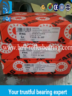 محامل الكرات الملامسة الزاوية من الصلب الكروم Z2V2 Z3V3 اهتزاز 7308-B-MP
