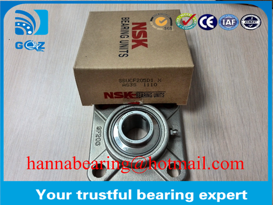 العمود 30mm متري الوسادة كتلة تحمل SUCF206 أربعة محاور فلانجيتش هوزينغ للحزام الناقل