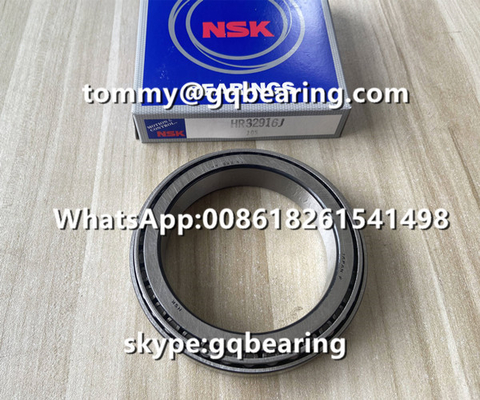 مواد الصلب GCR15 NSK HR32916J محامل عجلات مخروط HR 32916 J محامل فولاذ