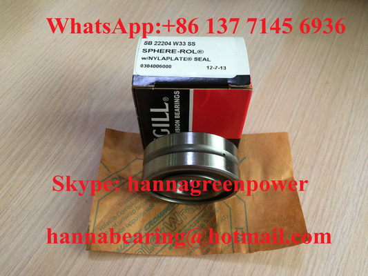 SB 22204 W33 SS محامل رولي كروي مع أغطية مزدوجة 20x47x18mm