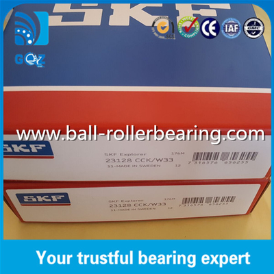 1:12 حفرة حفرة فولاذية قفصية محملة بالدوامة الكروية SKF 23128CCK/W33