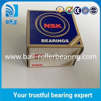 غطاء مطاطي حفرة عميقة محامل السيارات NSK 6302DDU 15 ملم قطر داخلي
