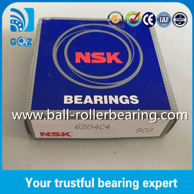 C4 الإفراج عن النوع المفتوح من محامل الكرات للسيارات / محامل الكرات عالي الدقة NSK 6204C4