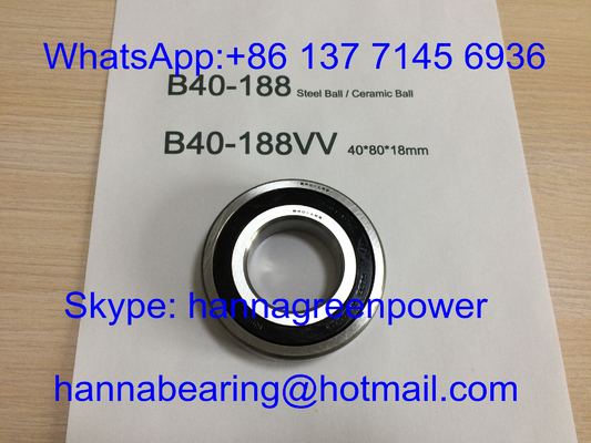 B40-188VV 15000RPM محامل كرة الفولاذ B40-188-2RS محرك عالية السرعة محامل 40 * 80 * 18mm