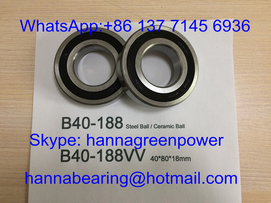 B40-188VV 15000RPM محامل كرة الفولاذ B40-188-2RS محرك عالية السرعة محامل 40 * 80 * 18mm