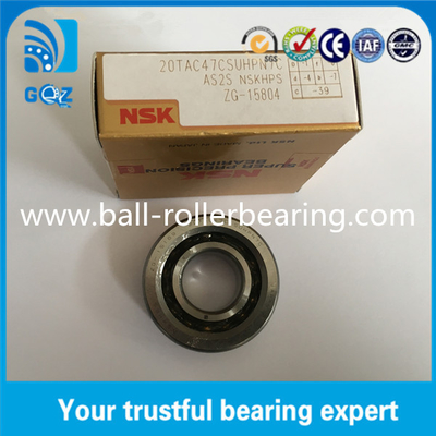 الدقة الفائقة 25TAC62BSUC10PN7B المسمار الكروي دعم محمل زاوية الاتصال 60 ° 25x62x15mm