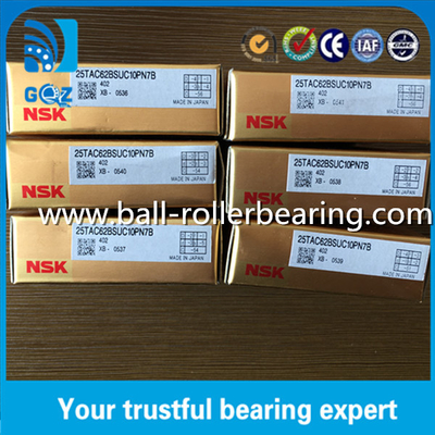 دعم الكرة الفولاذية الدقة فائقة المحامل NSK 25TAC62BSUC10PN7B 25 * 62 * 15mm