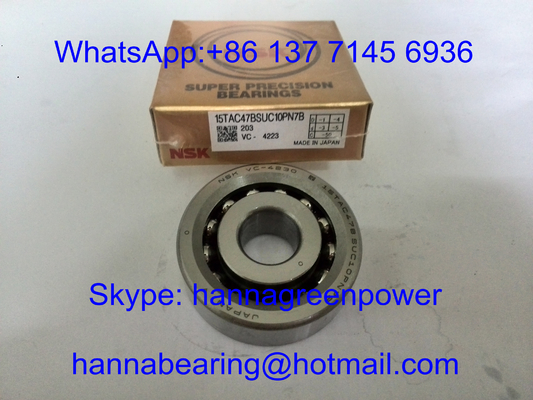 15TAC47BSUC10PN7B / 15TAC47CSUHPN7C محامل كرة للدفع الزاوي للتواصل للفاتورة 15x47x15mm