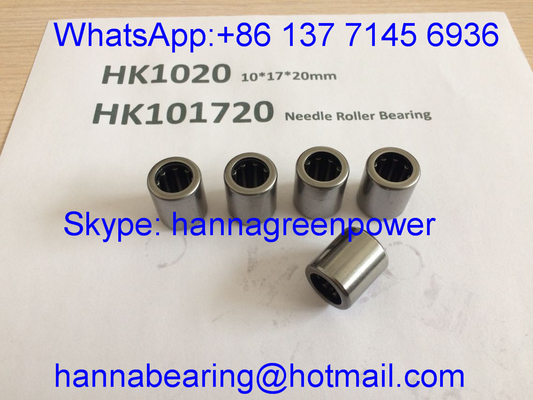 HK101720 / HK1020 / TA1020Z حمالة رولي إبرة الكأس المسحوبة مع نهاية مفتوحة 10 * 17 * 20 مم
