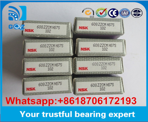 NSK 608ZZ C3 محامل السيارات NSK 608ZZ حزمة الأنابيب 608ZZCM NS7S الحجم 8 * 22 * 7 مم