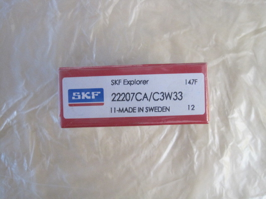 SKF 22207CA / W33 محامل رولي كروي مع قفص الصلب / النحاس لإنتاج الآلات