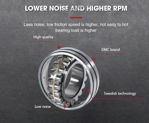 SKF 22207CA / W33 محامل رولي كروي مع قفص الصلب / النحاس لإنتاج الآلات