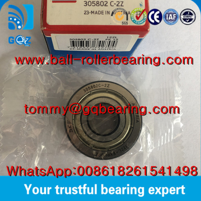 P0 محامل المعدنية الدقيقة المحمية SKF 305802C-2Z نوع الياقة