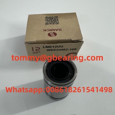 الصلب Samick LME12UU WEE24062-109 القفص الراتنجية الحديدية حزمة الكرة LME12-A