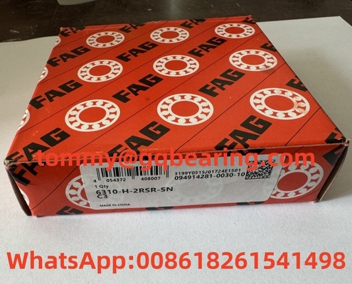 قفص معدني من صفيحة الصلب FAG 6310-H-2RSR-SN-C3 حقل الكرة العميق 50x110x27mm
