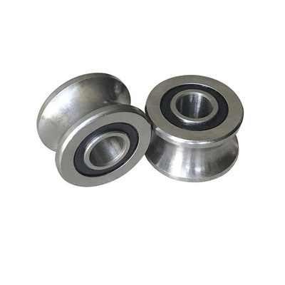 U Groove SG25-2RS محامل أسطواني توجيه خطي SG25 لآلات المنسوجات 8x30x14mm