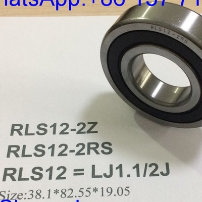 RLS12-2RS / LJ1.1/2-2RSJ الحجم الإصبع محامل السيارات حلق الكرة العميق 38.1*82.55*19.05mm