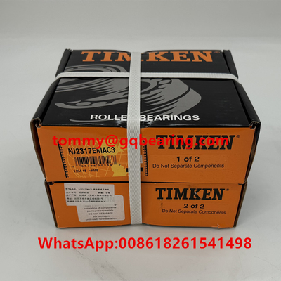 TIMKEN قفص نحاسية صف واحد أسطواني حاوية عجلة NJ2317EMAC3