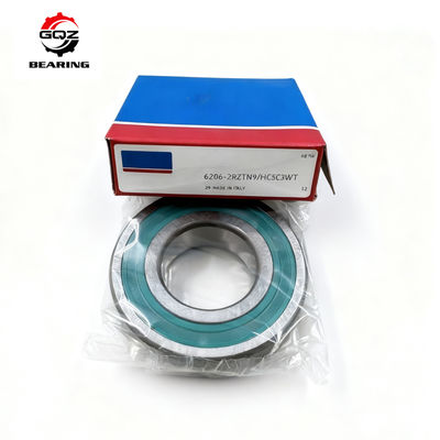 6206‑2RZTN9/HC5C3WT Hybrid Ceramic Deep Groove Ball Bearing 30×62×16mm for Inverter‑Driven Motor