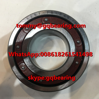 P63 Precision 6207TB-P63 مواد الراتنج الفينوليكي من صف واحد القفص محمل الكرة بعمق