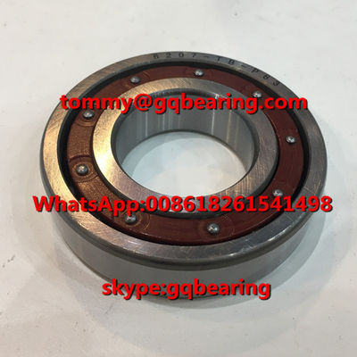 P63 Precision 6207TB-P63 مواد الراتنج الفينوليكي من صف واحد القفص محمل الكرة بعمق