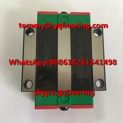 مواد الصلب GCR15 HIWIN HGW20CB نوع اللفافة الموجة الخطية
