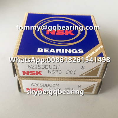 اليابان صنعت Gcr15 الفولاذ المادة NSK 6205DDU 6205DDUCM المطاط مختومة حلق الكرة العميق