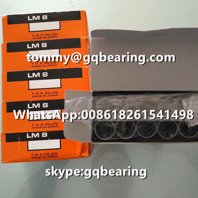 مواد الصلب الكروم اليابان الأصلية THK LM3 محامل كرة خطي غلاف خطي 3x7x10mm