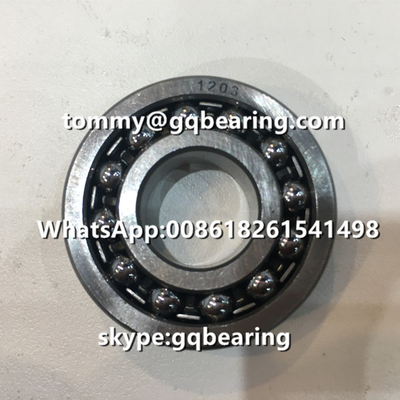 مواد الصلب الكروم 1203 قفص الصلب صف مزدوج حلقات الكرة ذاتية التنسيق 17x40x12mm