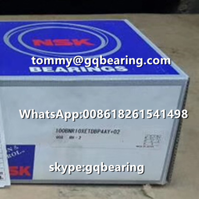 NSK 100BNR10X محامل كرة دقة عالية 100BNR10XETDBP4AY+02 محامل كرة اتصال زاوي 100 * 150 * 24mm