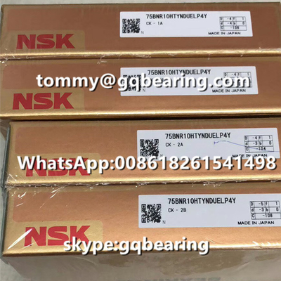 المواد السيراميكية الكرات P4Y الدقة العالية NSK 75BNR10HTYNDUELP4Y عالية السرعة الكرة محامل المسمار