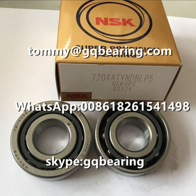 P5 الدقة الضوء محمل مسبق NSK 7202ATYNDBLP5 زاوية الاتصال حزمة الكرة