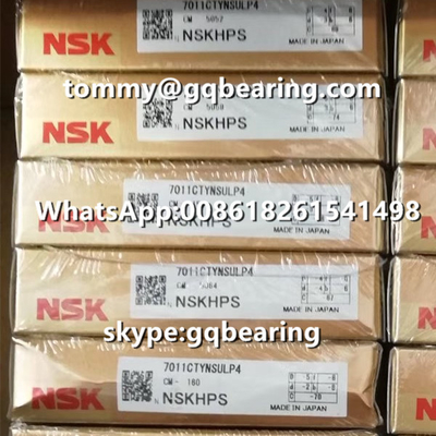 15 درجة زاوية اتصال عالمية واحدة NSK 7011CTYNSULP4 زاوية اتصال حزمة الكرة