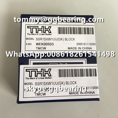 اليابان الأصلي THK SSR15XW1UU(GK) كتلة خطية THK SSR15XW شريحة خطية