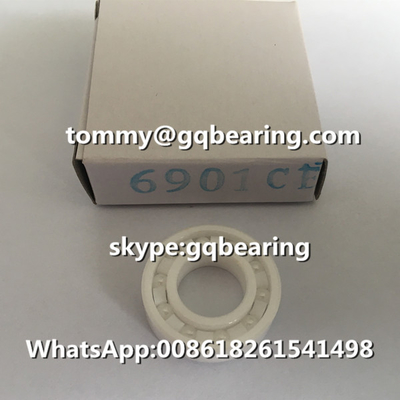 ZrO2 Si3N4 مواد السيراميكية 6901CE 6901 السيراميكية الكاملة حلق الكرة العميق 12x24x6mm