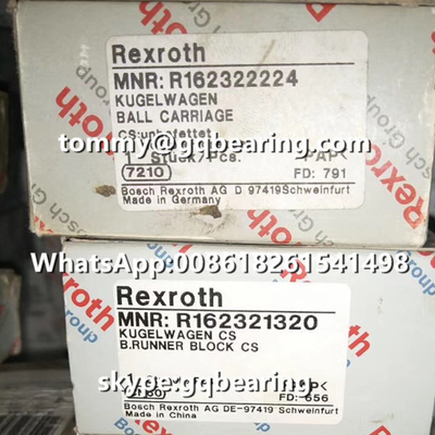 ريكسروث R165321420 مواد الصلب نوع اللفاف الطول القياسي الارتفاع القياسي الكتلة الخطية