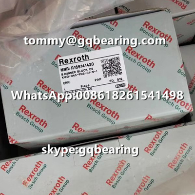 ريكسروث R165189320 مواد الفولاذ نوع اللفاف الطول القياسي الارتفاع القياسي بلوك الركاب