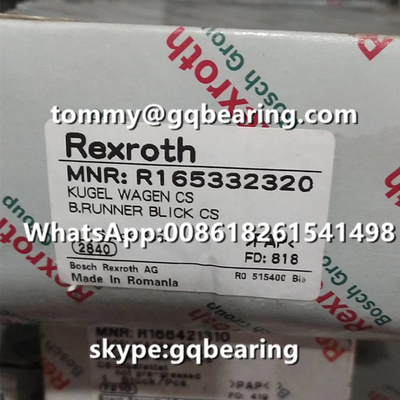 ريكسروث R165332320 مواد الصلب نوع اللفاف الطول القياسي الارتفاع القياسي الكتلة الخطية