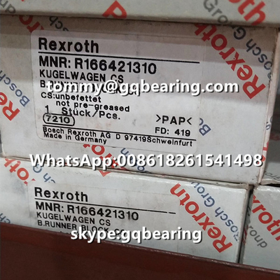 ريكسروث R166421310 مواد الصلب عرض ضيق طول قصير ارتفاع منخفض كتلة خطية