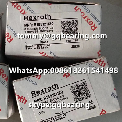 ريكسروث R165121120 مواد الفولاذ نوع اللفاف الطول القياسي الارتفاع القياسي بلوك الركاب