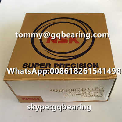 Gcr15 الفولاذ المادة NSK 65BNR19HTYNDBBLP4 خفيفة تحميل مسبق قوة الدفع زاوية الاتصال حزمة الكرة