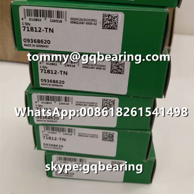 Gcr15 المواد الصلبية CNC تطبيق آلة الفولاذ INA 71812-TN محامل كرة الاتصال الزاوي