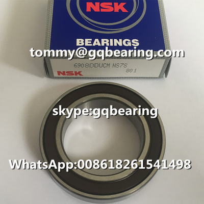 P0 مطاط دقيق مغلق NSK 6908DDU 6908DDUCM حقل كرة حفرة عميقة 40x62x12mm