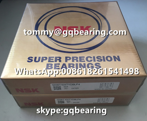 تطبيق CNC Spindle NSK 120BT10XTYDBLP4 محامل كرة اتصال زاوية فائقة الدقة