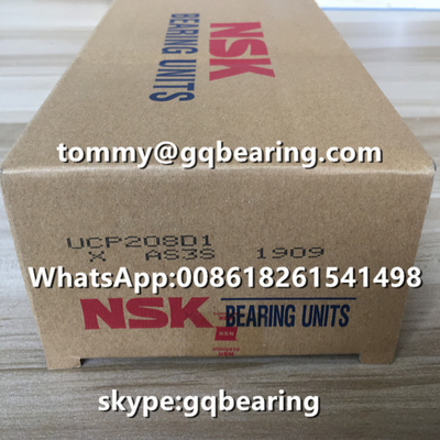 اليابان المنشأ الحديد الزهري NSK UCP208D1 محامل كرة بلوك وسادة مزدوج