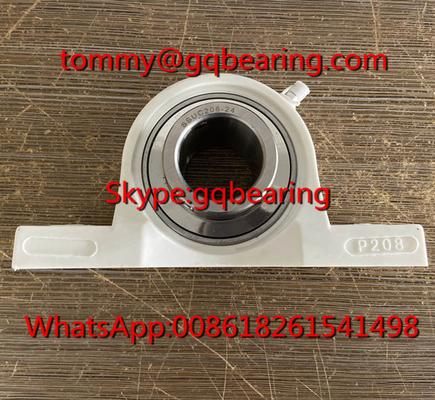 38.1mm حفرة UCP208-24 مادة POM وحدات السكن البلاستيكية UCP208-24 الفولاذ المقاوم للصدأ وسادة كتلة الكرة